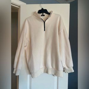 Cream oversized sweatshirt